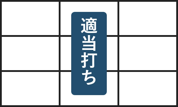 手順1:中リールを適当打ち
