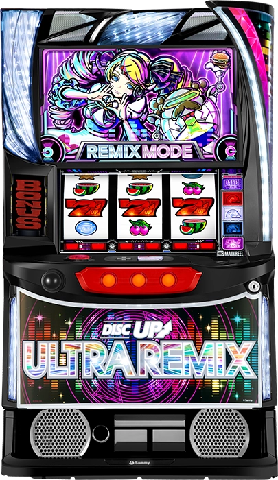 A-SLOT+ ディスクアップULTRAREMIX 筐体画像